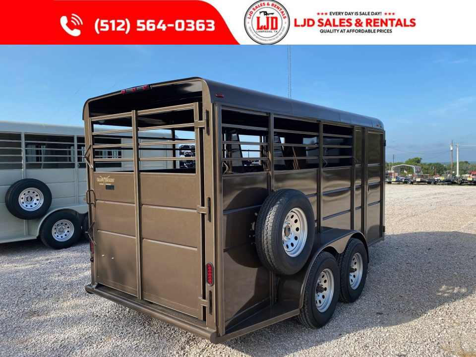 New 2026 Calico - 3 Horse Slant Trailer 6'W x 16' L x6'6"Tall - Mats