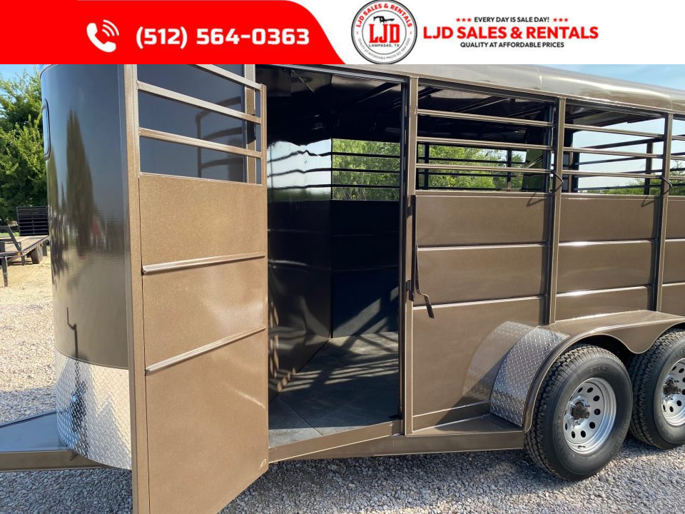New 2026 Calico - 3 Horse Slant Trailer 6'W x 16' L x6'6"Tall - Mats