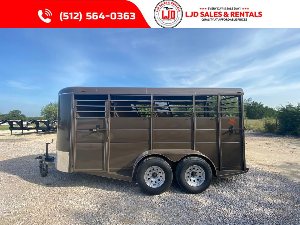 New 2026 Calico - 3 Horse Slant Trailer 6'W x 16' L x6'6"Tall - Mats