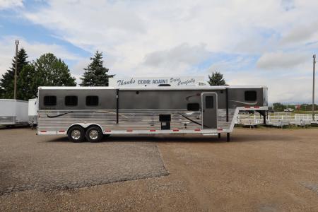 Used 2014 Bison Trailers 3 Horse LQ Trailer