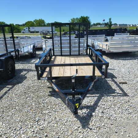 Used 2026 H&H Black 60"x8' 3k Rail Side Utility Trailer