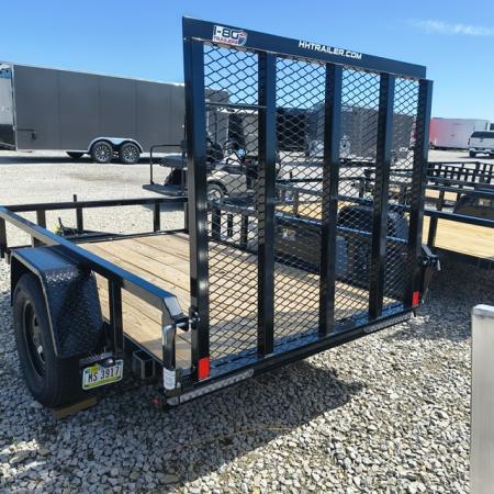 Used 2026 H&H Black 60"x8' 3k Rail Side Utility Trailer