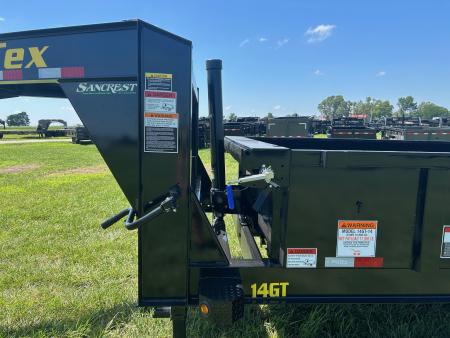 New 2027 Big Tex 83x14 Tandem 15.9K GN Telescopic Dump w/ 2' Sides & Slide In Ramps