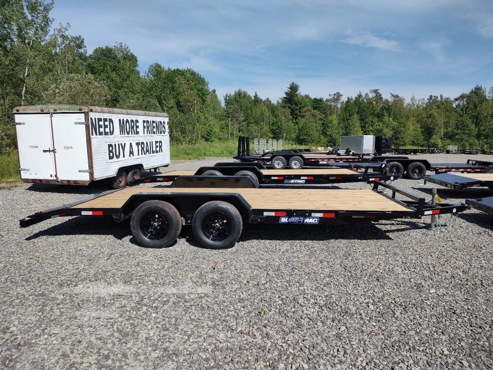 New 2026 Sure-Trac 7'x18' C-CHANNEL CAR TRAILER 7K Car Hauler
