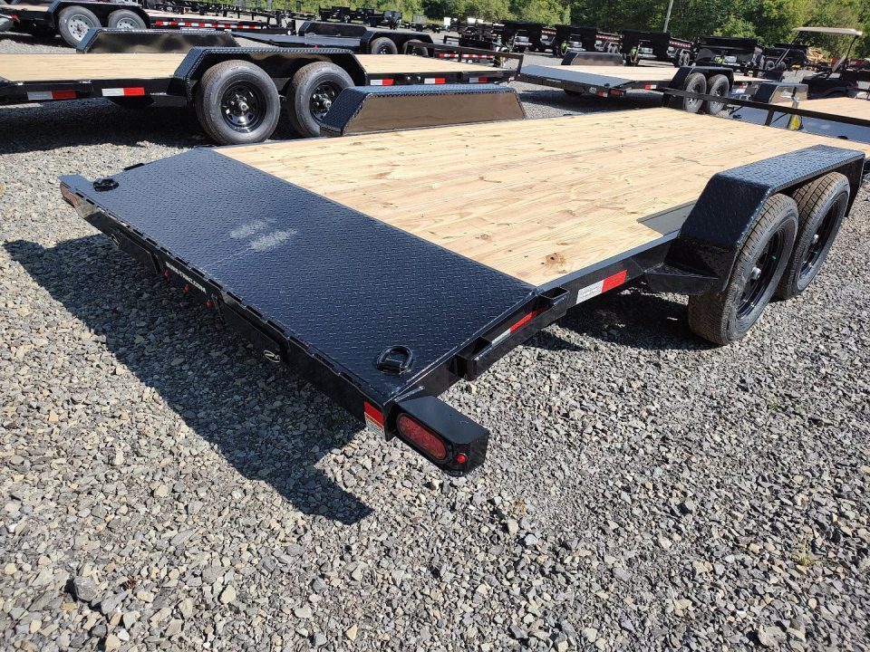 New 2026 Sure-Trac 7'x18' C-CHANNEL CAR TRAILER 7K Car Hauler
