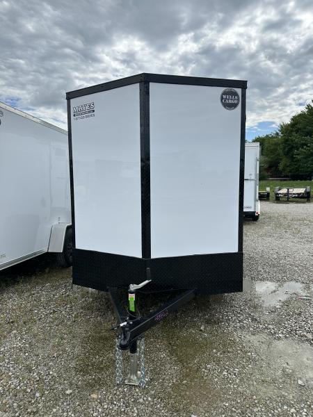 New 2026 WELLS CARGO FT612S2-D Cargo / Enclosed Trailer 6X12 SA RAMP DOOR (GVW:2990) WHITE