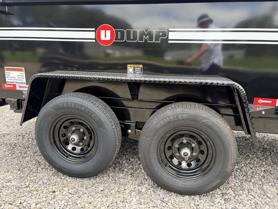 New 2027 U-Dump 6X12 With 31" Sides, Pro-Lite Low-Profile Dump Trailer, 10K GVWR, Tarp & Roller, Slide-Out Ramps