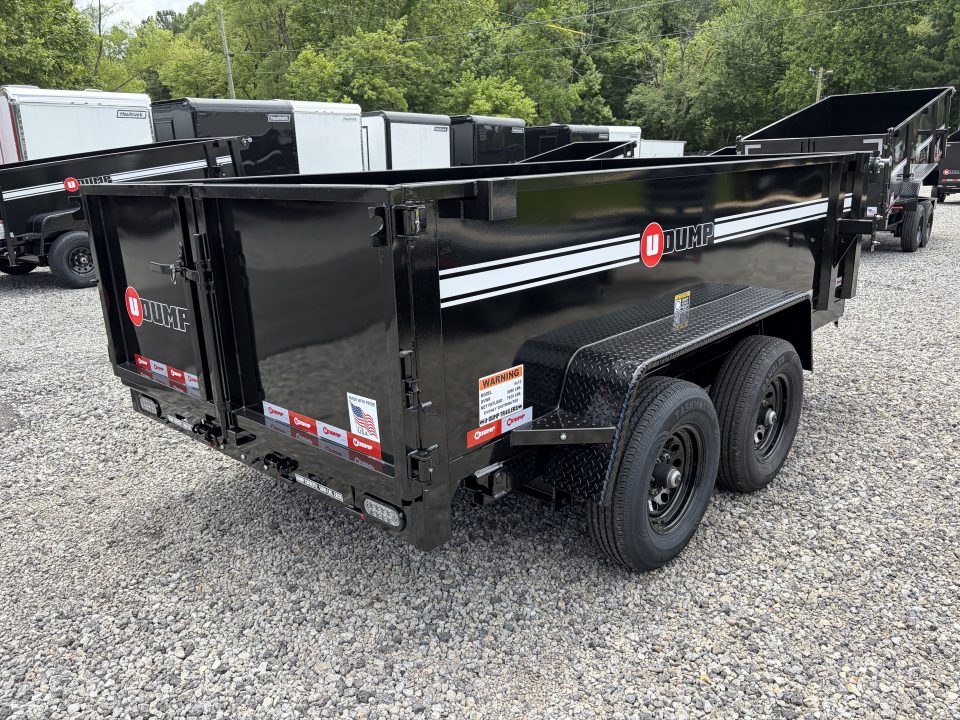New 2027 U-Dump 6X12 With 31" Sides, Pro-Lite Low-Profile Dump Trailer, 10K GVWR, Tarp & Roller, Slide-Out Ramps