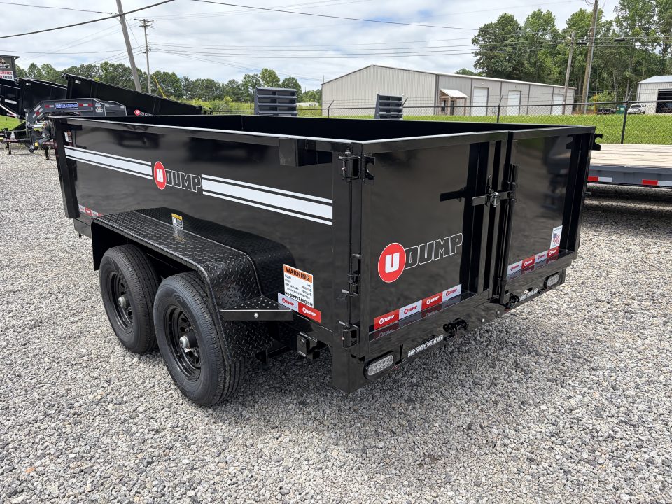 New 2027 U-Dump 6X12 With 31" Sides, Pro-Lite Low-Profile Dump Trailer, 10K GVWR, Tarp & Roller, Slide-Out Ramps