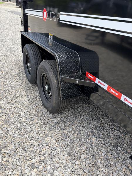 New 2027 U-Dump 6X12 With 31" Sides, Pro-Lite Low-Profile Dump Trailer, 10K GVWR, Tarp & Roller, Slide-Out Ramps