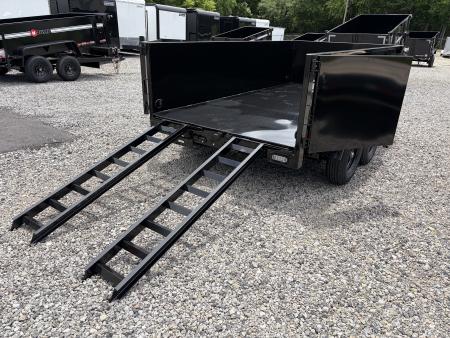 New 2027 U-Dump 6X12 With 31" Sides, Pro-Lite Low-Profile Dump Trailer, 10K GVWR, Tarp & Roller, Slide-Out Ramps