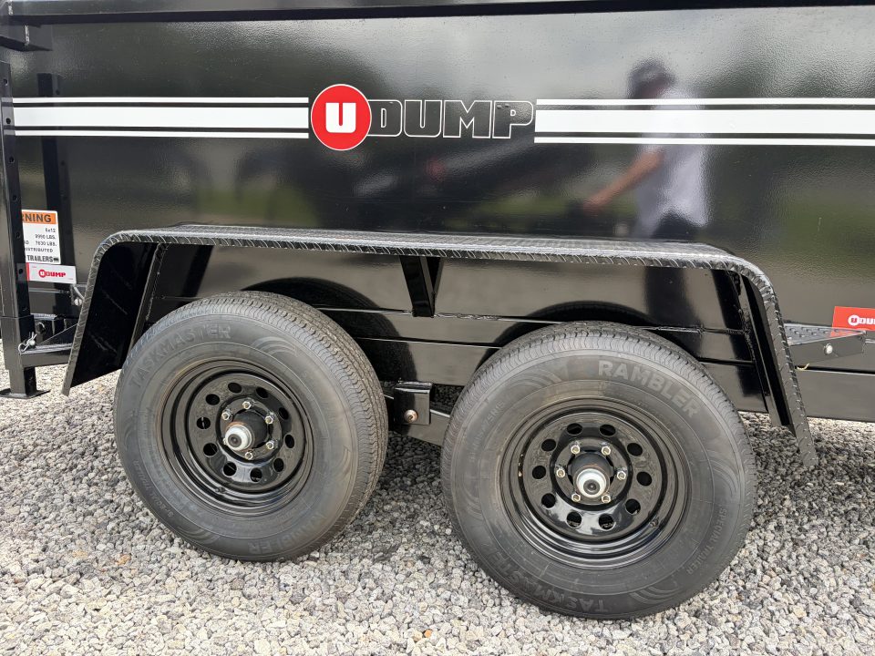New 2027 U-Dump 6X12 With 31" Sides, Pro-Lite Low-Profile Dump Trailer, 10K GVWR, Tarp & Roller, Slide-Out Ramps