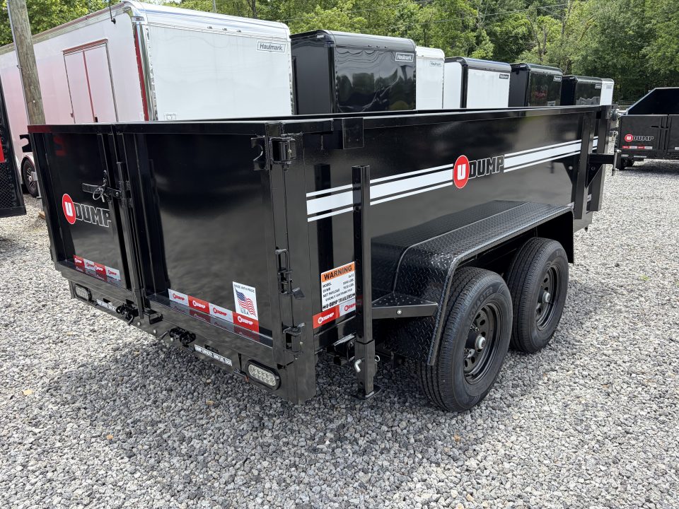 New 2027 U-Dump 6X12 With 31" Sides, Pro-Lite Low-Profile Dump Trailer, 10K GVWR, Tarp & Roller, Slide-Out Ramps