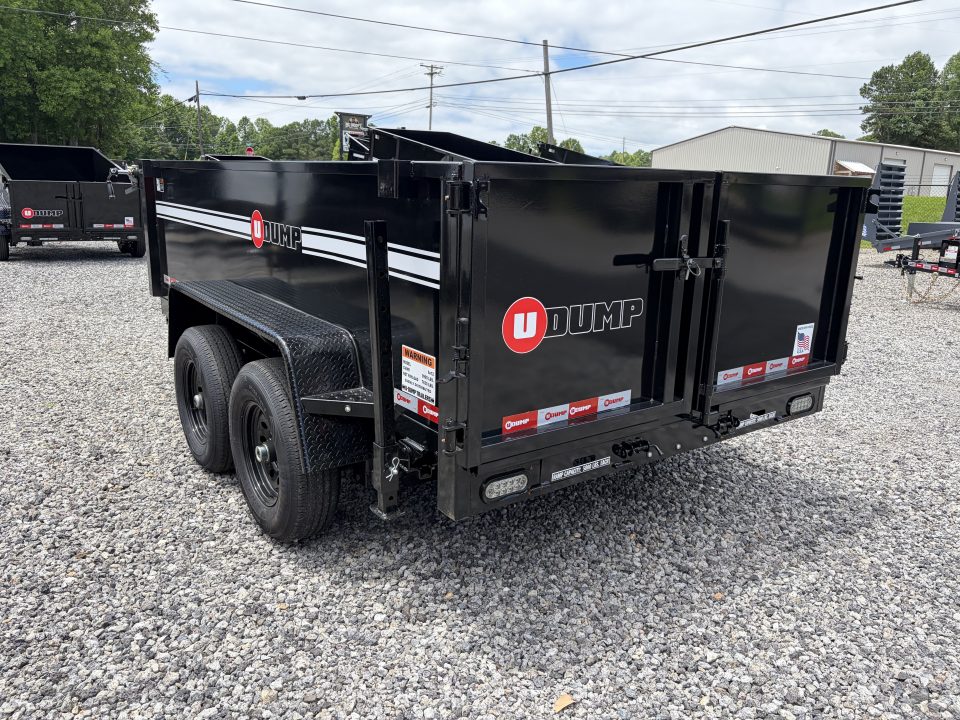 New 2027 U-Dump 6X12 With 31" Sides, Pro-Lite Low-Profile Dump Trailer, 10K GVWR, Tarp & Roller, Slide-Out Ramps