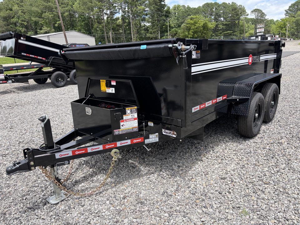 New 2027 U-Dump 6X12 With 31" Sides, Pro-Lite Low-Profile Dump Trailer, 10K GVWR, Tarp & Roller, Slide-Out Ramps