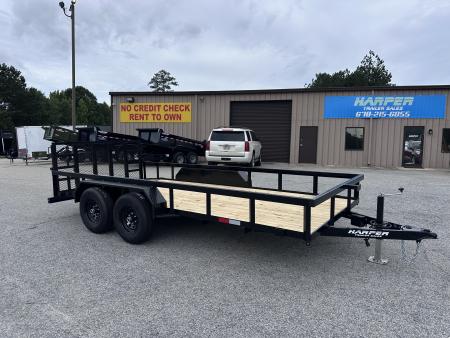 New 2026 10K GPS 7X16 TANDEM AXLE UTILITY TRAILER WITH DOVETAIL/HD JACK AND GATE