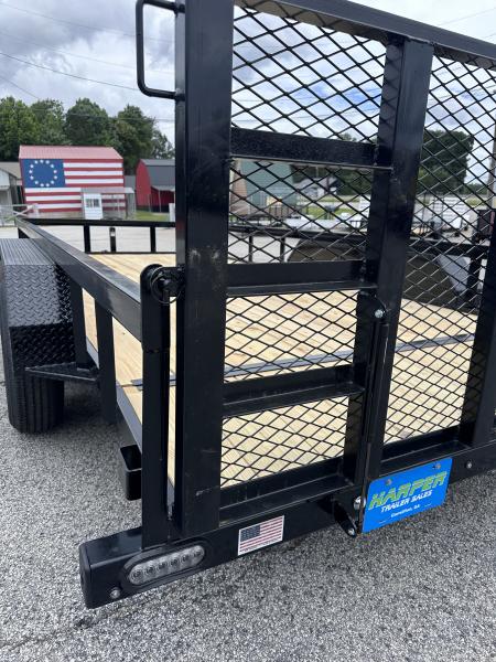New 2026 10K GPS 7X16 TANDEM AXLE UTILITY TRAILER WITH DOVETAIL/HD JACK AND GATE
