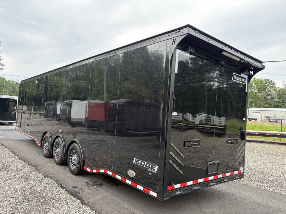 New 2027 Haulmark EDGE 34 Race Trailer With Turbo II Package, Polycor, Insulated, Black Trim Package