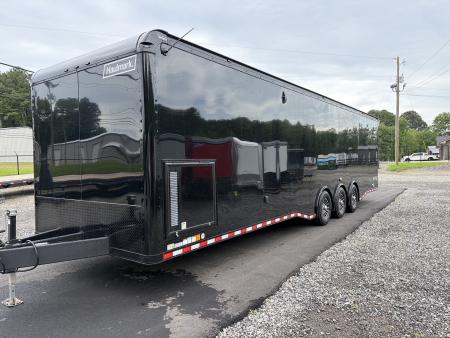 New 2027 Haulmark EDGE 34 Race Trailer With Turbo II Package, Polycor, Insulated, Black Trim Package