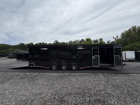 New 2027 Haulmark EDGE 34 Race Trailer With Turbo II Package, Polycor, Insulated, Black Trim Package
