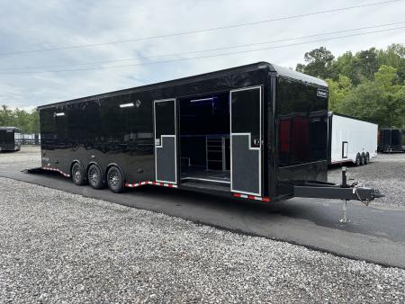 New 2027 Haulmark EDGE 34 Race Trailer With Turbo II Package, Polycor, Insulated, Black Trim Package