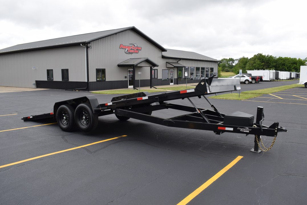 New 2025 BND Trailers 7x24 14K Hydraulic Power Tilt Equipment Trailer