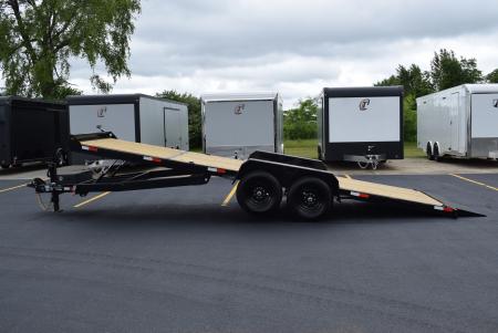 New 2025 BND Trailers 7x24 14K Hydraulic Power Tilt Equipment Trailer