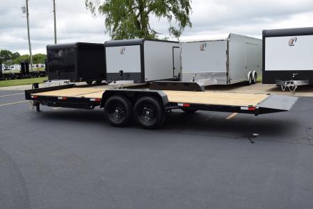 New 2025 BND Trailers 7x24 14K Hydraulic Power Tilt Equipment Trailer