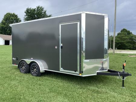 New 2026 Pace American 7x16 Outback Flat Top V-Nose, 7K Cargo / Enclosed Trailer