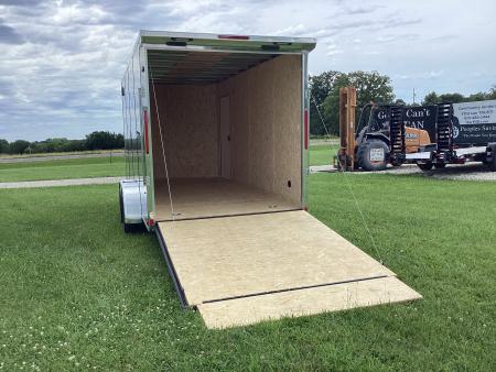 New 2026 Pace American 7x16 Outback Flat Top V-Nose, 7K Cargo / Enclosed Trailer