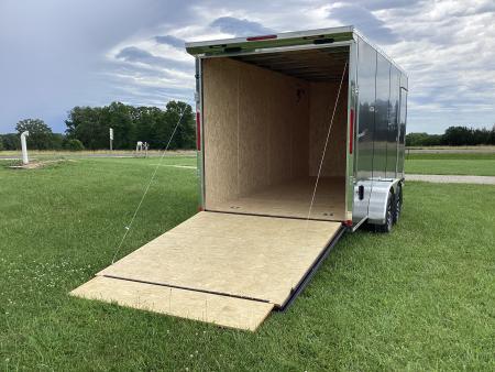 New 2026 Pace American 7x16 Outback Flat Top V-Nose, 7K Cargo / Enclosed Trailer