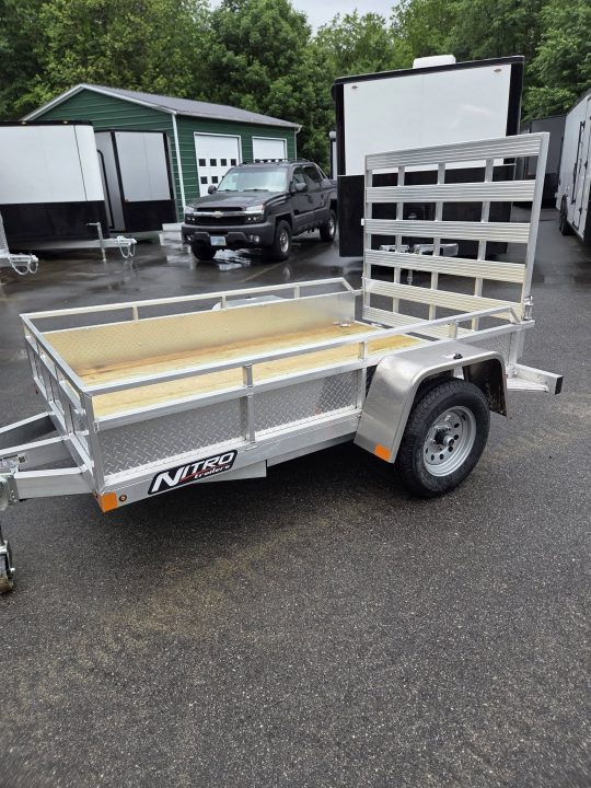 New 2026 Nitro 5x8 eut series aluminum utility trailer with enclosed sides Utility Trailer