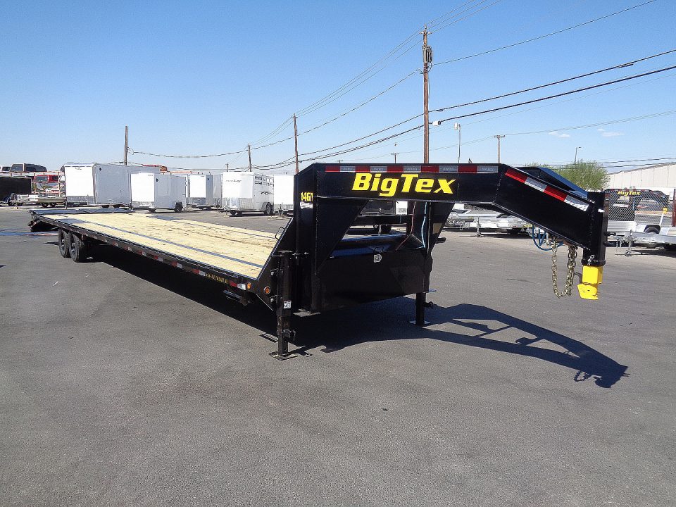 New 2027 Big Tex Trailer * 14GN-40D5A * 40ft Single Wheel Tandem Axle Gooseneck Trailer W/ Mega Ramps