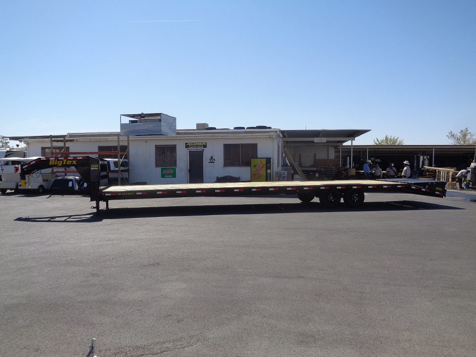 New 2027 Big Tex Trailer * 14GN-40D5A * 40ft Single Wheel Tandem Axle Gooseneck Trailer W/ Mega Ramps