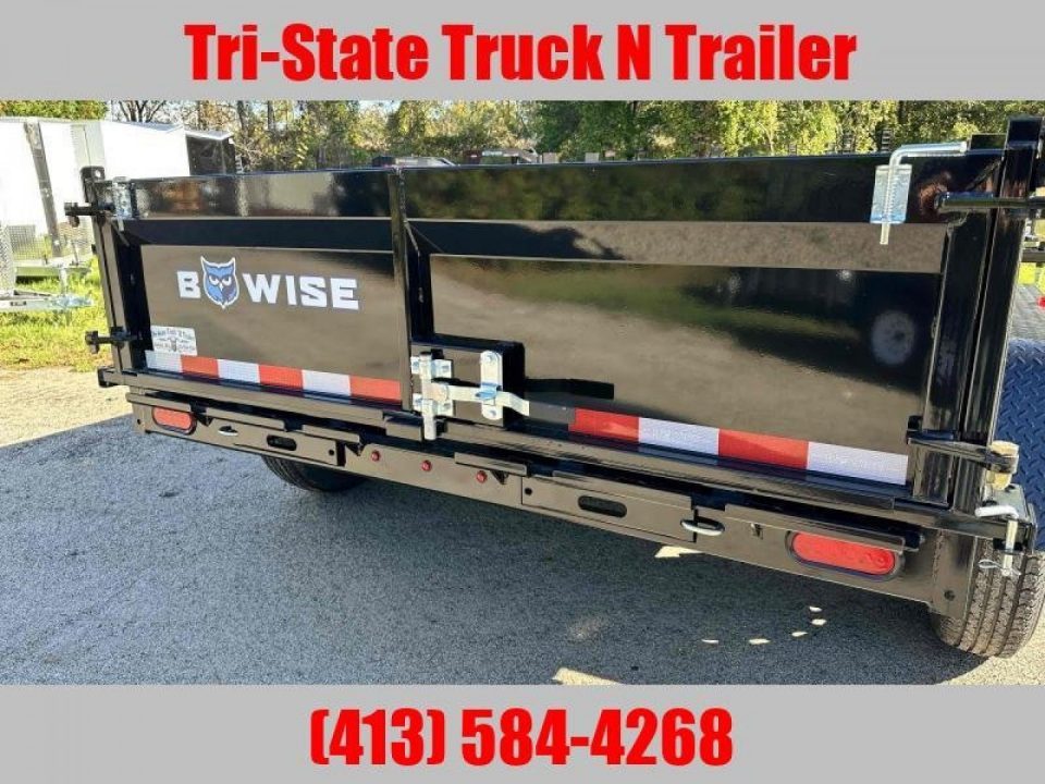 New 2026 BWISE 7x12 Dump trailer 12k with ramps