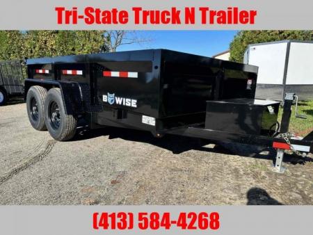 New 2026 BWISE 7x12 Dump trailer 12k with ramps