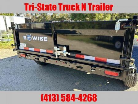 New 2026 BWISE 7x12 Dump trailer 12k with ramps