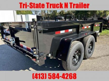 New 2026 BWISE 7x12 Dump trailer 12k with ramps