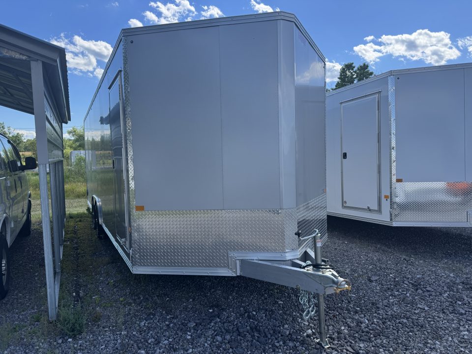 New 2027 E-Z Hauler EZEC8.5X24CH-XLT-P Car Hauler 7 FOOT 1 INCH INTERIOR HEIGHT 080 POLYCORE FREE ALUMINUM WHEEL UPGRADE