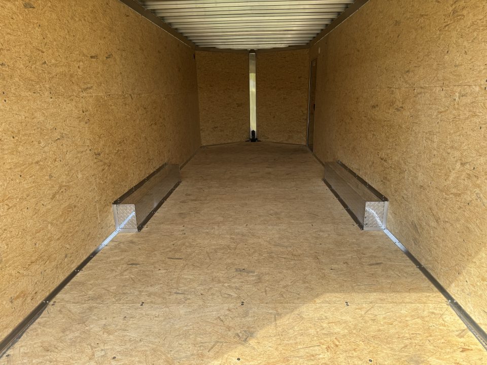 New 2027 E-Z Hauler EZEC8.5X24CH-XLT-P Car Hauler 7 FOOT 1 INCH INTERIOR HEIGHT 080 POLYCORE FREE ALUMINUM WHEEL UPGRADE