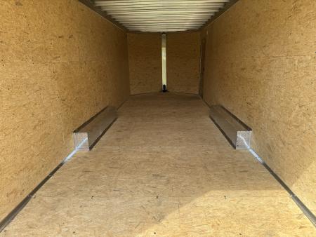 New 2027 E-Z Hauler EZEC8.5X24CH-XLT-P Car Hauler 7 FOOT 1 INCH INTERIOR HEIGHT 080 POLYCORE FREE ALUMINUM WHEEL UPGRADE