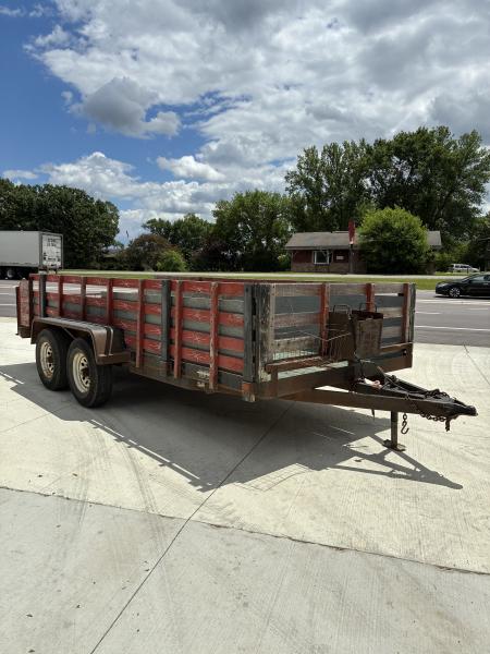 Used 1996 DCT 6.4x16 Trailer Flatbed Trailer