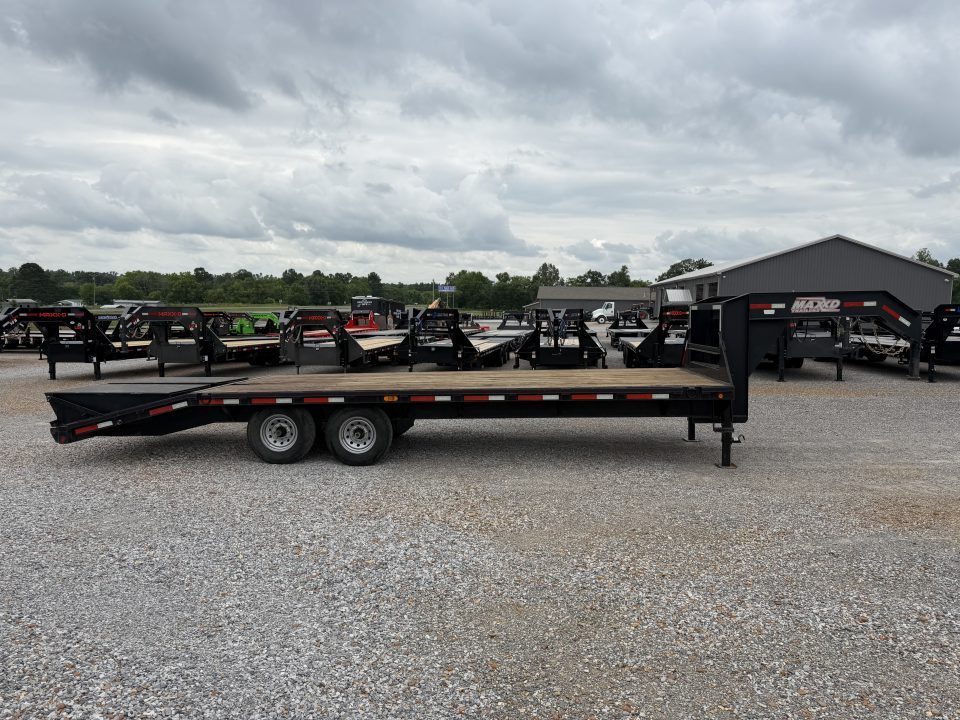 Used 2017 MAXX-D 102"X25' 14K GVWR Gooseneck Flatbed Trailer