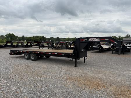Used 2017 MAXX-D 102"X25' 14K GVWR Gooseneck Flatbed Trailer