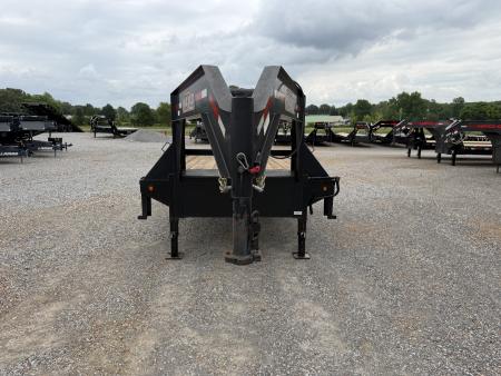 Used 2017 MAXX-D 102"X25' 14K GVWR Gooseneck Flatbed Trailer