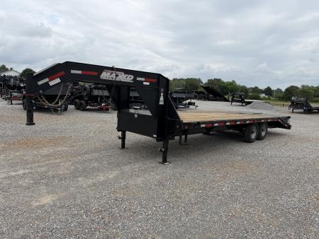 Used 2017 MAXX-D 102 X25' 14K GVWR Gooseneck Flatbed Trailer