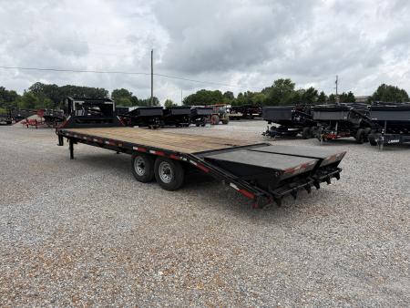 Used 2017 MAXX-D 102"X25' 14K GVWR Gooseneck Flatbed Trailer