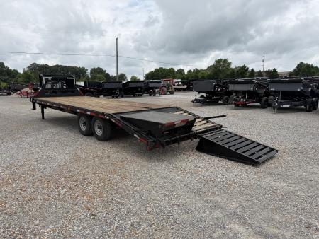 Used 2017 MAXX-D 102"X25' 14K GVWR Gooseneck Flatbed Trailer