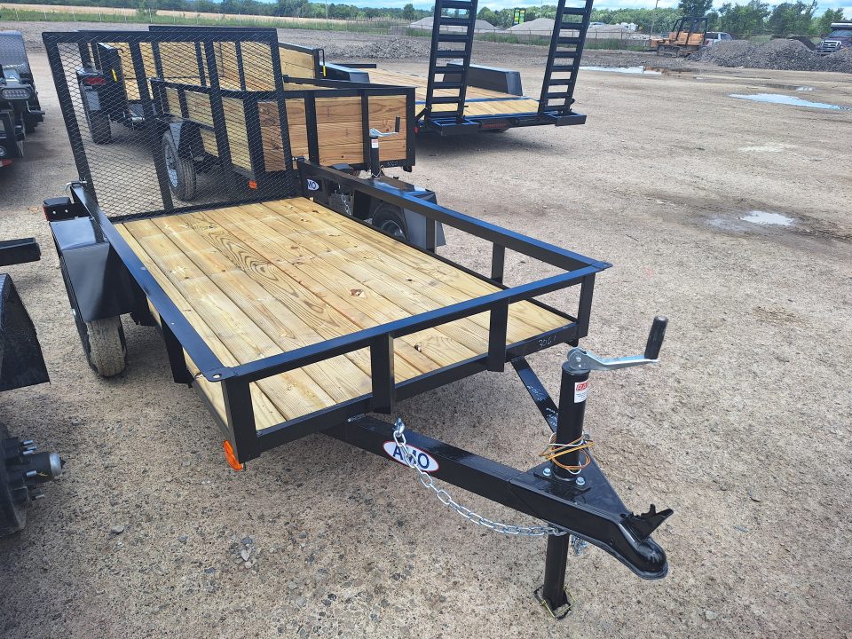 New 2026 AMO 4x8 Light Duty Lowside Landscape Trailer