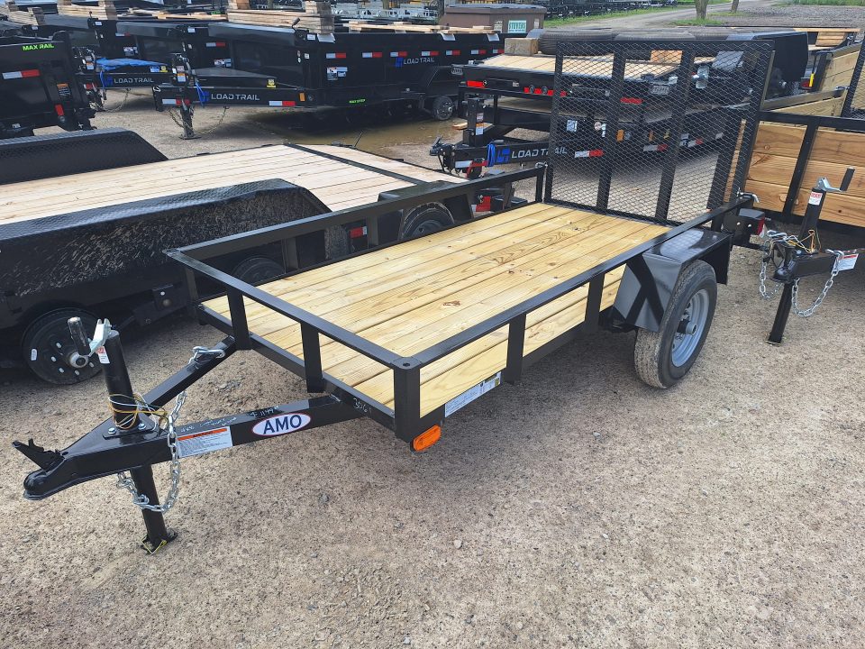 New 2026 AMO 4x8 Light Duty Lowside Landscape Trailer